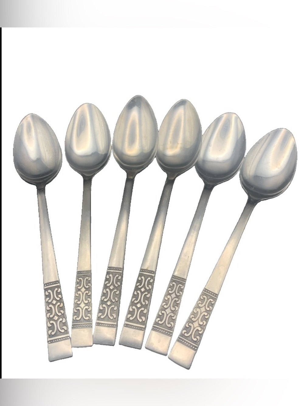 Vintage Rogers Stanley Roberts Stainless Casa Vista Lot of 6 Table Spoons Spoon